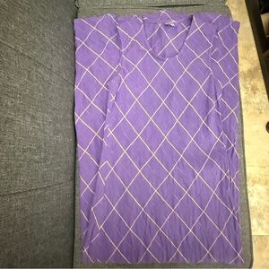 JIGSAW Elegant Purple Checkered long Dress